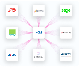 Payroll integrations with hcm and HR systems - BrynQ - Votre nuage d'intégration des ressources humaines et de la paie, propulsé par l'IA.