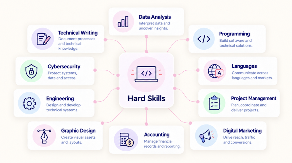 10 examples of hard skills